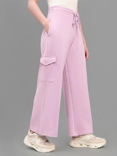 Image of GO COLORS Mostlysane Collection Scuba Cargo Sweatpants for Women | Lightweight, Mid Rise, 4 Pockets