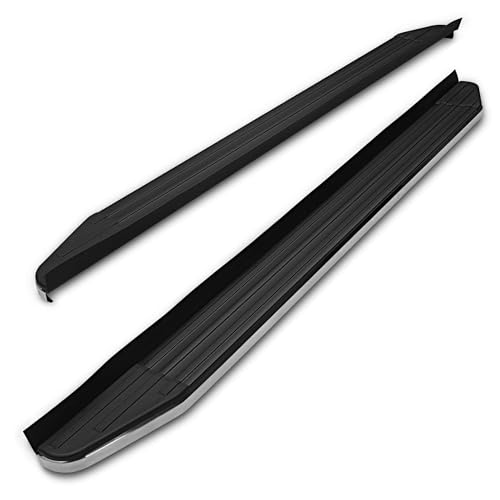 TAC Running Boards Fit 2013-2021 Nissan Pathfinder (Exclude 2015-2022 Platinum Series) / 2013-2016 Infiniti QX60 SUV (Exclude All Models with Ground Lights) Aluminum Black Side Steps Truck Pickup 2Pcs