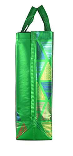 Image of Colourtales Printed Gift Shopping bags- Green (Pack of 50)
