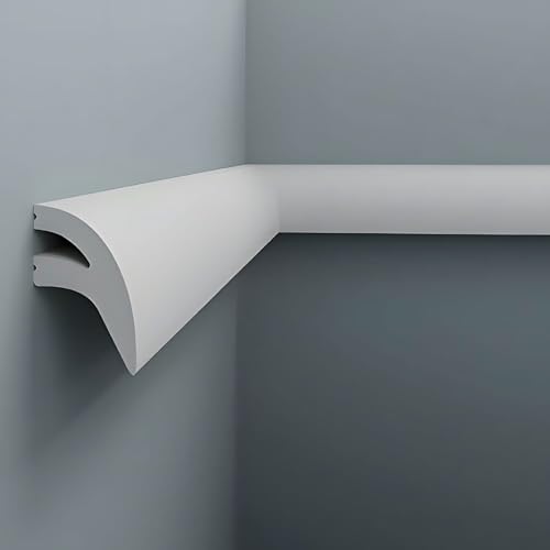 Cimaise moulure Profhome 651710 masquer défauts muraux polystyrène 2m