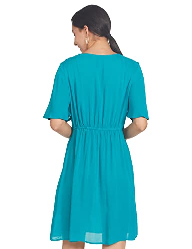 Image of EASYBUY Women's Crepe A-Line below The Knee Casual Dress