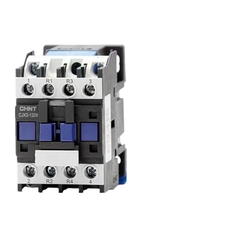 Contacteur de puissance CJX2-1208 2NO 2NC 380V pour rail DIN