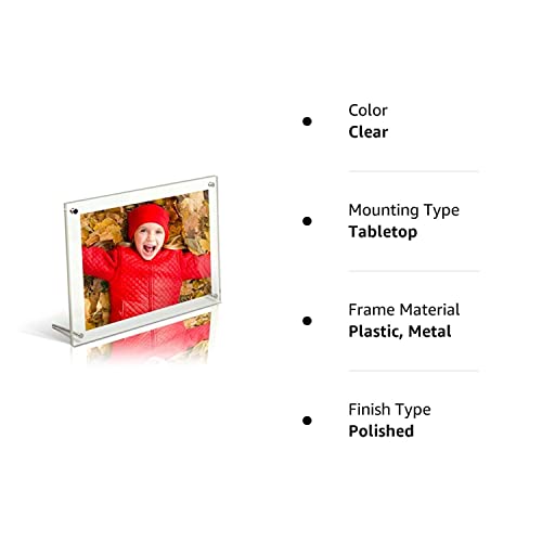 Modern Acrylic Photo Frame - Desktop/Free Standing（11X14) #TOP1