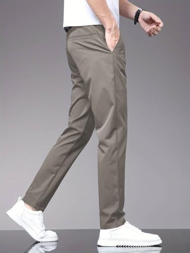 Image of TOPLOT Men's Slim Fit Trousers | Stylish Casual Design | Comfortable Fit Wear | Clean Look Structure | Versatile Styling | Easy Movement Fit | Perfect for Casual & Office Wear (5226)