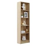 amuéblate online - Estantería Salón 5 Baldas Modelo Alaska, Libreria,...