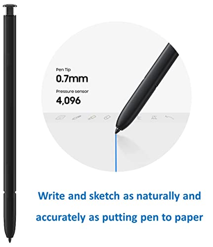 Image of S23 Ultra S Pen [withBluetooth] [Pen Tips 0.7mm] [4096 Pressure Sensor] for Samsung Galaxy S23 Ultra 5G All Version,S23 Ultra Stylus Pen Touch S Pen (Phantom Black)
