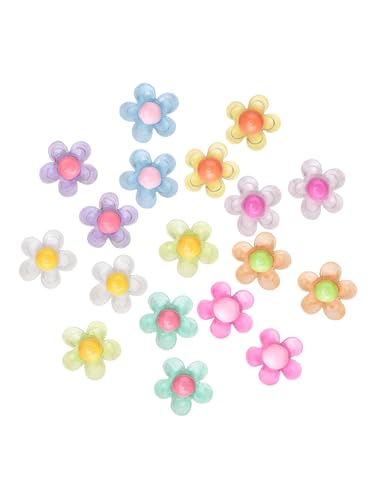 Shoe Decoration Charms Resin Accessories for Teen Girls Women Flower-18pcs
