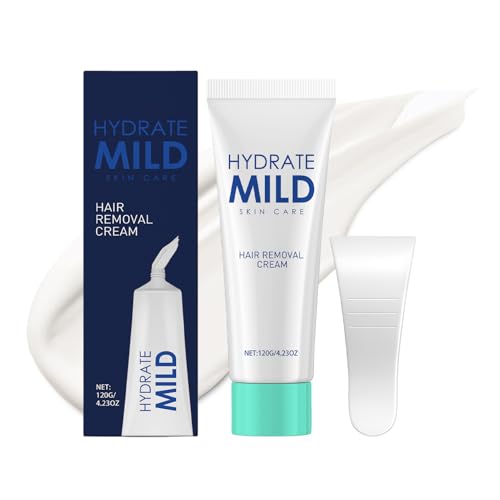 2 in 1 Hair Removal Cream for Women, With Shea Butter Hair Removal &amp; Soothing Effects, Removes Hair From Facial, Legs, Arms, Underarms, Stomach, and Bikini Line - with Spatula Applicator, 4.23 Fl Oz