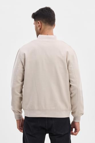 Image of SNITCH Mens Textured Relaxed Fit Jacket