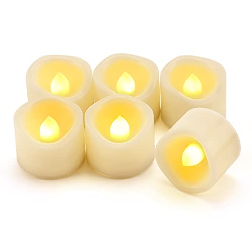 6 Candele LED Solari Tremolanti - Luci Decorative Per Esterno