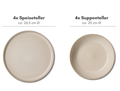 Tafelservice Olivia, 8-teilig