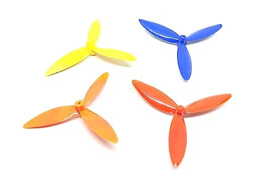 Sp Electron Plastic Coreless 3 Blade 50mm Blades Propeller Motor Mini Drones Robotic Helicopter Toy - 10 Pair (Multicolour) (B0C7V8VBJ2) Amazon Price History, Amazon Price Tracker