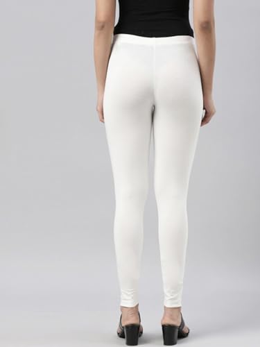 Image of JUNEBERRY Pure Cotton Skinny Fit Ankle Length Leggings Combo (Pack of 2)