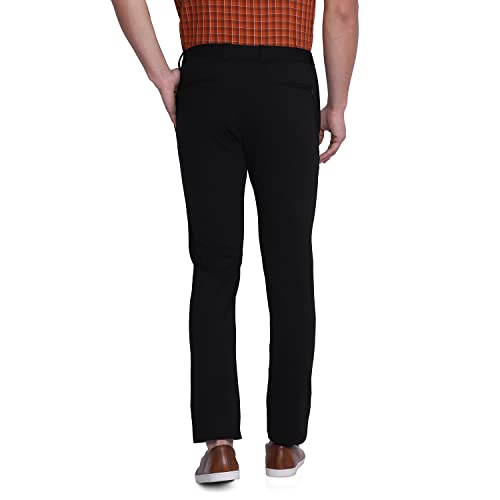 Image of Siea Casual Solid Khakis in Brown