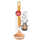 マーナ (marna) トライアングリップ シリコーン お玉 S (イエロー/耐熱/吊り下げ) 握りやすい おたま 小さめ キッチン用品 K778Y