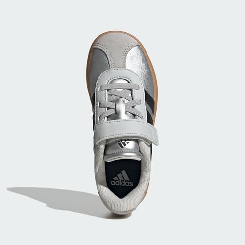 Image of adidas Kids' VL Court 3.0 Elastic Lace & Strap Shoe