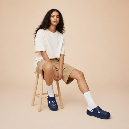 Image of Classic EVA Sports Clogs for Men & Women | Casual Lightweight Breathable Waterproof Anti-Skid Slip-On Clogs with Adjustable Back Strap | Comfortable Garden Walking Clogs Footwear | TCG-6004