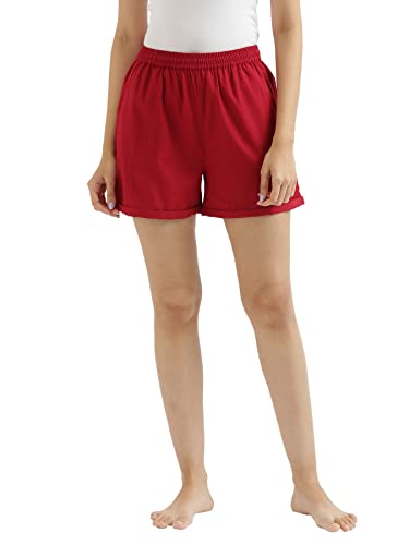 Image of SAADAA Women's Shorts Pants Cotton Linen Fabric 2 Deep Pockets