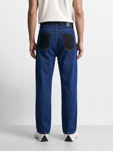 Image of The Indian Garage Co Men Baggy Cut & Sew Mid-Rise Stretchable Jeans