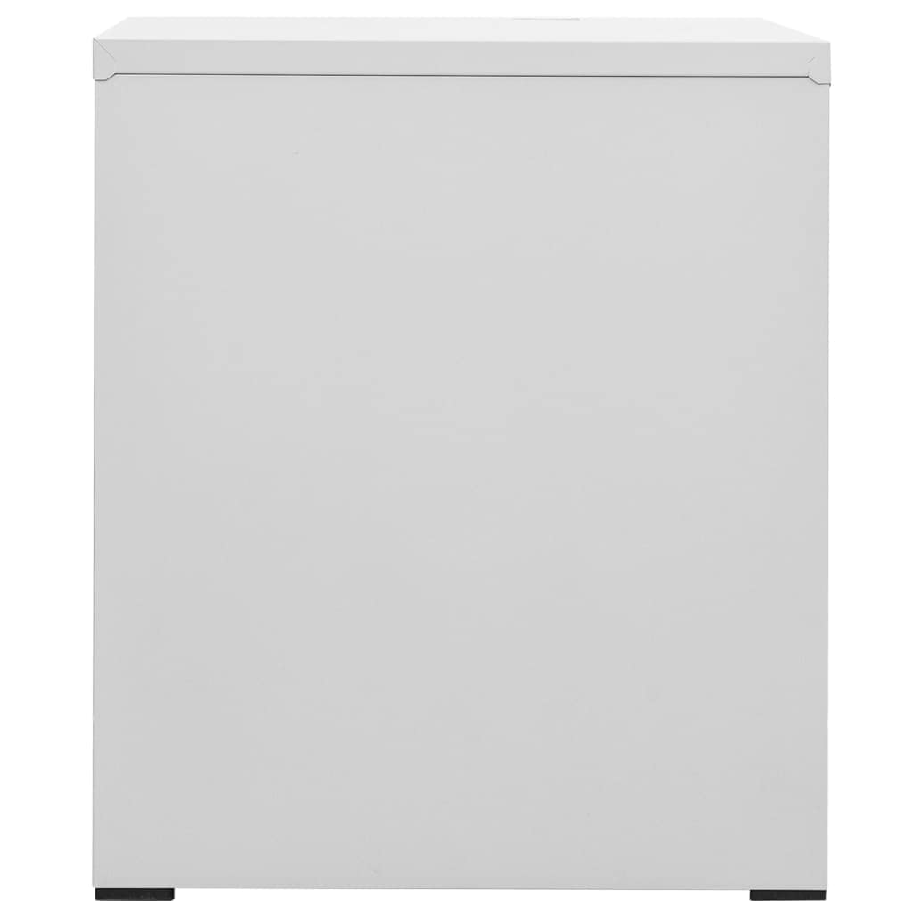 Modernen Aktenschrank mit 2 Schubladen, Schließfachschrank Büroschrank Büromöbel Metallschrank Stahlschrank Aufbewahrungsschrank für Home Office, 46 x 62 x 72,5 cm