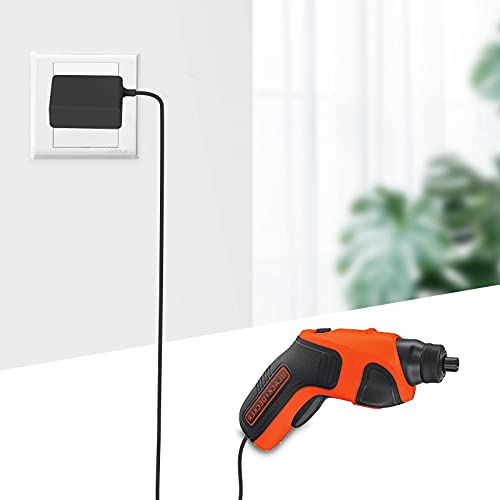 Merom For Black And Decker Charger Li200 Li3100 Bdcs40G Bdcs20C Gsl35 Cordless Screwdriver Replacement Black+Decker 9V Charger Cord For # 90593303 90593303-01 #TOP7