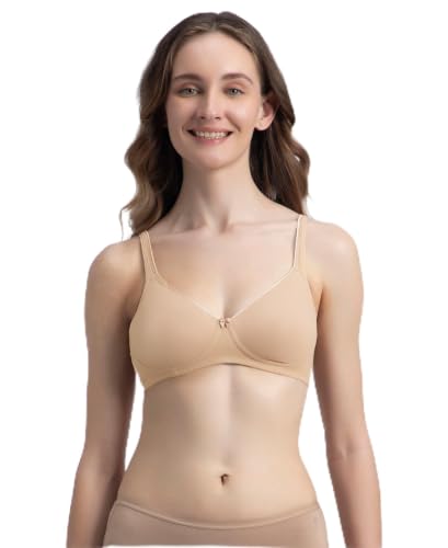 Image of Jockey 1722 Women Wirefree Non Padded Super Combed Cotton Elastane Stretch Medium Coverage Everyday Bra with Concealed Shaper Panel