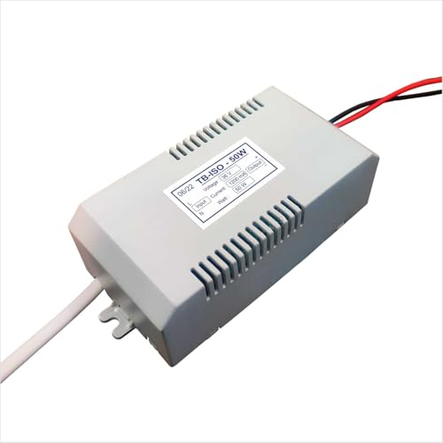 Image of TECHNOBEAM 50W BIS Certified Isolated Driver 36V-1200mA With Red & Black Wire for COB Light, Track light, Linear Lights,Pack1