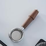 KNODOS Bottomless Portafilter 58mm for Gaggia Classic Pro, Evo, E24 Espresso Machines with Walnut Handle and 18-21 Gram Filter Basket - Image 7