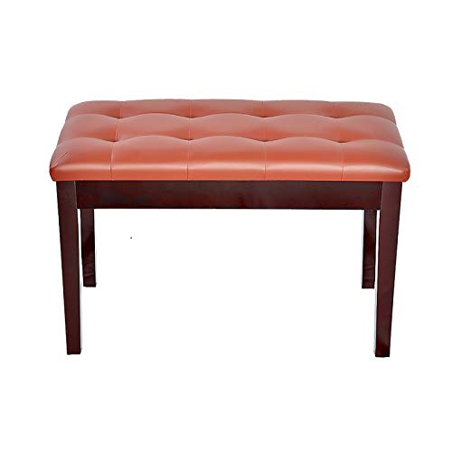WYRMB Piano Stool Double Wooden Piano Stool Keyboard Bench with Storage Compartment,Sturdy Wooden...