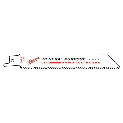 6" L Reciprocating Saw Blade, 10 TPI - image 2