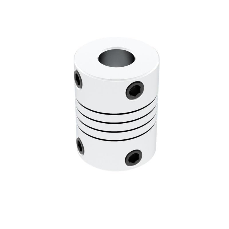 Aluminium Motor Jaw Shaft Coupler 5mm to 8mm Flexible Coupling OD 19x25mm 3/4/5/6/6.35/7/8/10mm(4x6.35)