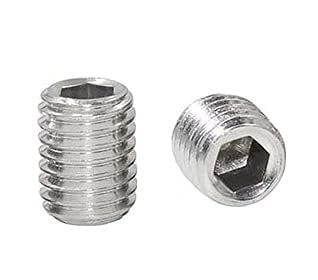 50pcs M6-1.0 x 12/1mm Stainless Steel Socket Hex Grub Screw, Metric Thread Set Screw, Internal Hex Drive Cup-Point