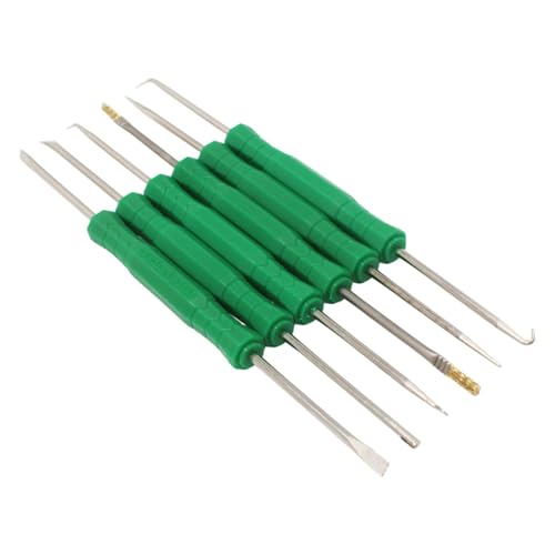 Puntas de soldador – 6 púas de soldadura de doble cara | Kit de soldadura de reparación de herramientas auxiliares, kit de reparación de soldadura | Kit de ayuda de soldadura con 6 herramientas de