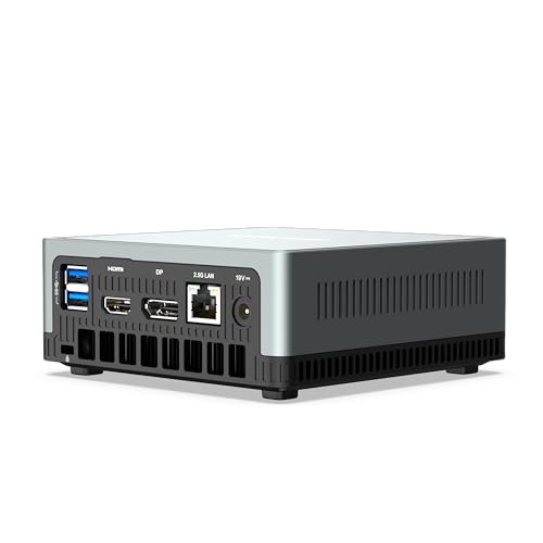 MINISFORUM Mini PC Windows 11 Pro UM560 XT Barebone with AMD Ryzen 5 5600H 6 Cores/12 Threads Mini Computer, 2.5 inch SATA HDD, 2 X HDMI & USB-C, 2.5G RJ45, 6 X USB Port, Small Form Factor