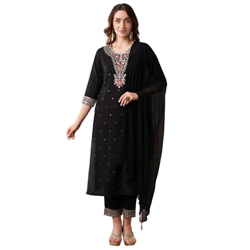 Image of Globus Women Kurta Sets (GS567428 Mustard S)