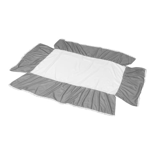 LOORGVEL Falda de de Cama de bebé de Cama de Polvo Falda para Falda bebé reemplazo de Tela de Accesorios para algodón Light Grey