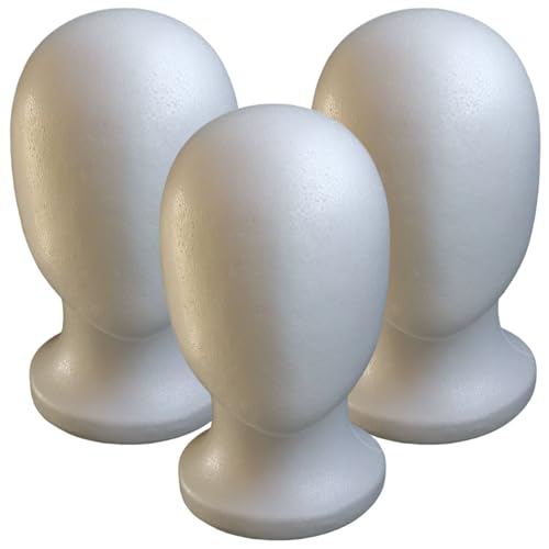 Soporte de maniquí de espuma para organizar y peinar tus pelucas cómodamente en casa