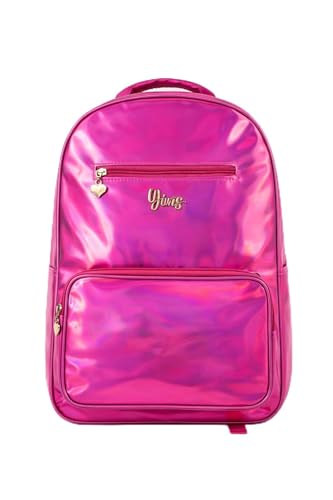 Mochila Escolar Holográfica Meninas 17,5'' Juvenil - Poliéster Reforçado (Rosa)