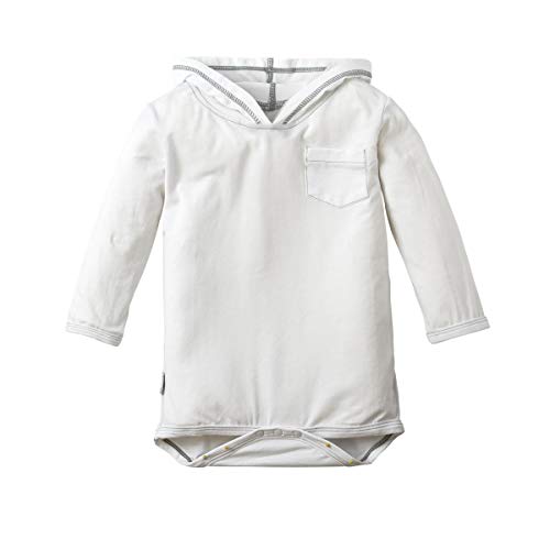 UV SKINZ UPF 50+ Baby Boys' Hooded Sunzie - White - 6/12m