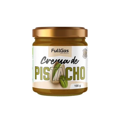 FullGas Crema de Pistacho Ecológica 100% Pura | Textura Cremosa Natural | 100 g | Vegana y Sin Gluten