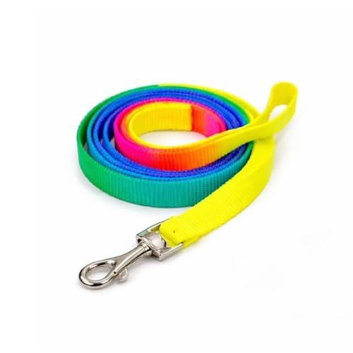 Image of Dog Trust Colourful Adjustable Nylon Puppy Leash Harness and Collar Combo, Suitable for Puppy 15 mm Multicolor (Collar + Harness + Leash) 01