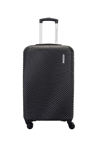 Image of American Tourister Voyanta | Check-in Trolley Bag (69 cm) | 58 Ltrs | 8 Smooth Wheels | Hard Case | Combination Lock | 3 Years Global Warranty | Black