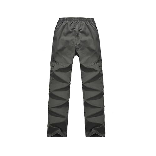 Cargo Pants for Men Drawstring Elastic Waist Straight Leg Pant Loose Comfy Casual Work Trouser with Multi Pockets3