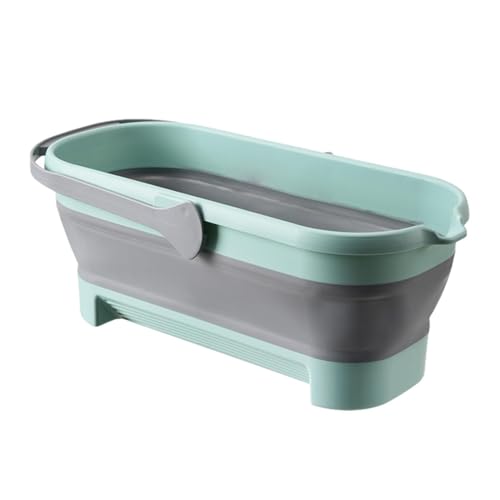 Zusammenklappbarer Eimermopp – kompakter Reinigungseimer, einfache Lagerung, Drehmopp, faltbarer Wischmopp, Eimer-Set, platzsparender Bodenreiniger mit Schleudermopp, tragbarer Wischeimer,