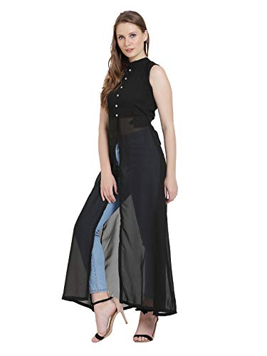 Image of Women's Maxi Knee-Long Dress(Black)