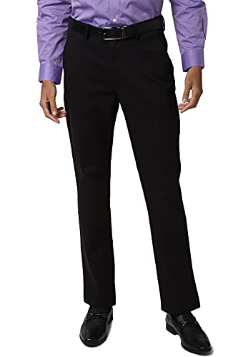 Image of Peter England Men Regular Fit Casual Trousers