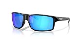 Oakley Męskie prostokątne okulary przeciwsłoneczne Oo9470 Gibston XL, Matowy czarny/Prizm Sapphire, 62 mm
