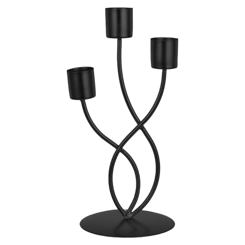 Veemoon Candelabro de Metal: Portavelas de Hierro navideño