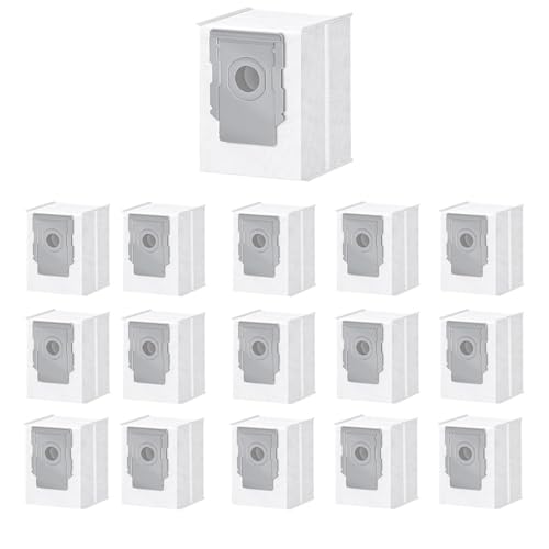 16 Pack Vacuum Bags Replacement Compatible with Clean Base Models i1+, i3+, i4+, i5+, i7+, i8+, Combo j8+, j9+