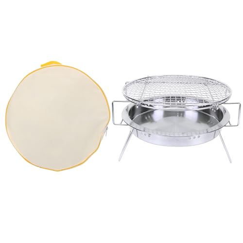 Grill rond pliable pour remédier à l'encombrement des barbecues classiques en camping